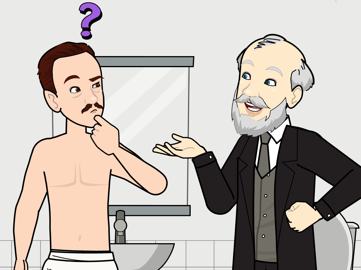 appliquer de la crème dépilatoire pour homme